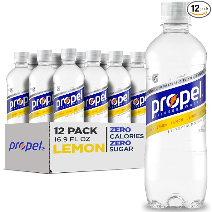 Propel Lemon electrolyte water 12 pack bottles