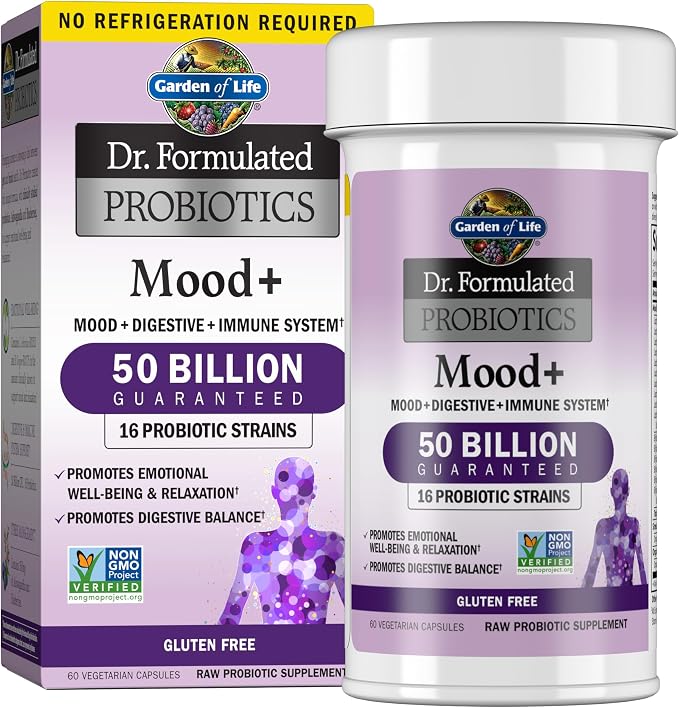 Garden of Life Mood+ Probiotic 50 billion CFU bottle