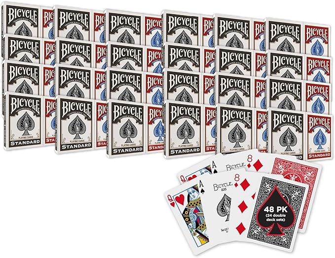 Bicycle standard index poker cards two deck set