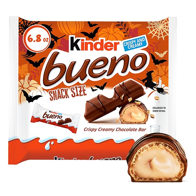 Kinder Bueno Halloween candy snack size 6.8 oz pack