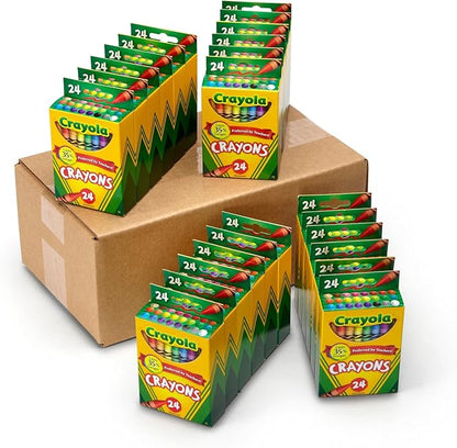Crayola bulk crayons 24-pack classroom set