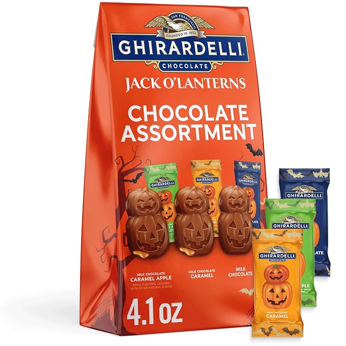 Ghirardelli Jack O Lanterns chocolate assortment bag
