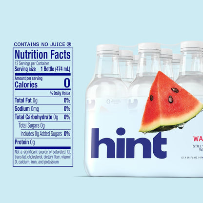 Hint 16 fl oz watermelon still water pack