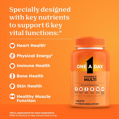 Daily multivitamin for women supplement bottle