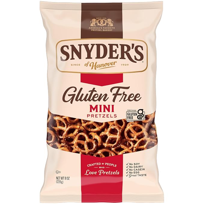 Snyder's of Hanover gluten free mini pretzels 8 oz bag