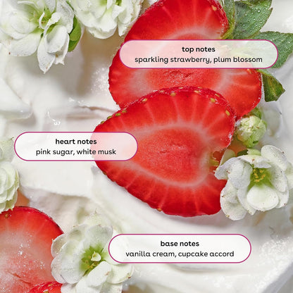 eos body wash with strawberry vanilla fragrance notes