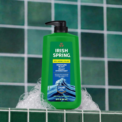 Moisture Blast body wash for men by Irish Spring