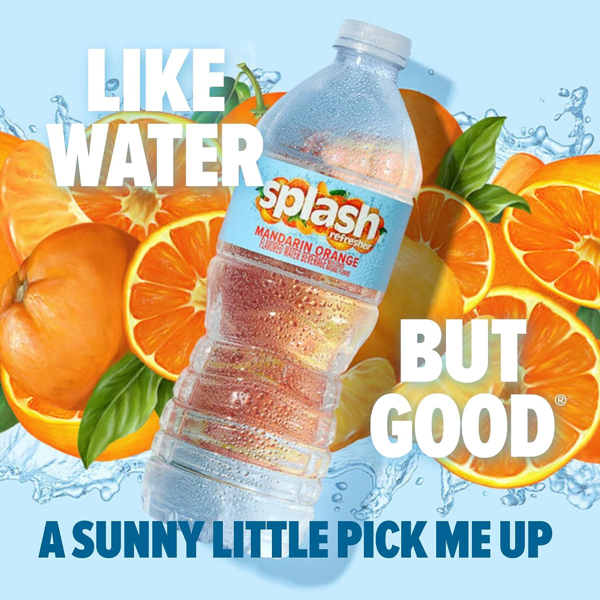 Orange flavored water bottles for everyday hydration