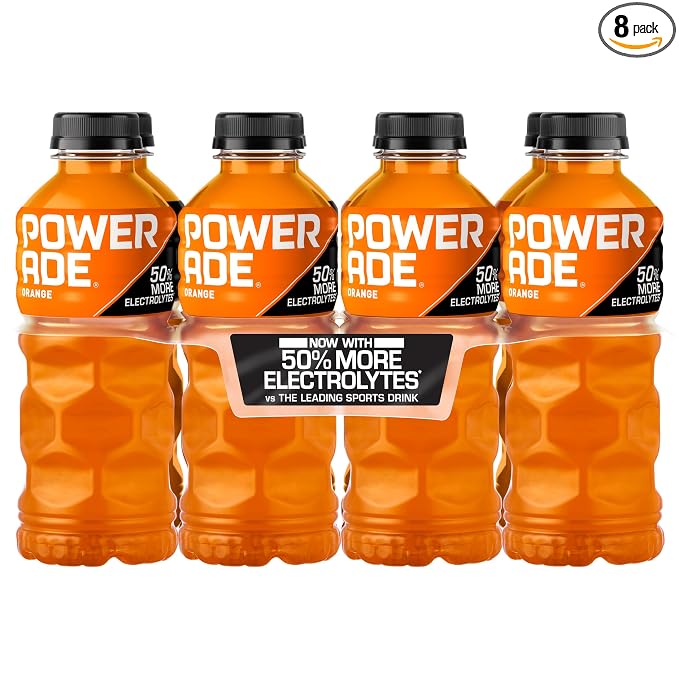 POWERADE Orange electrolyte sports drink 8 pack