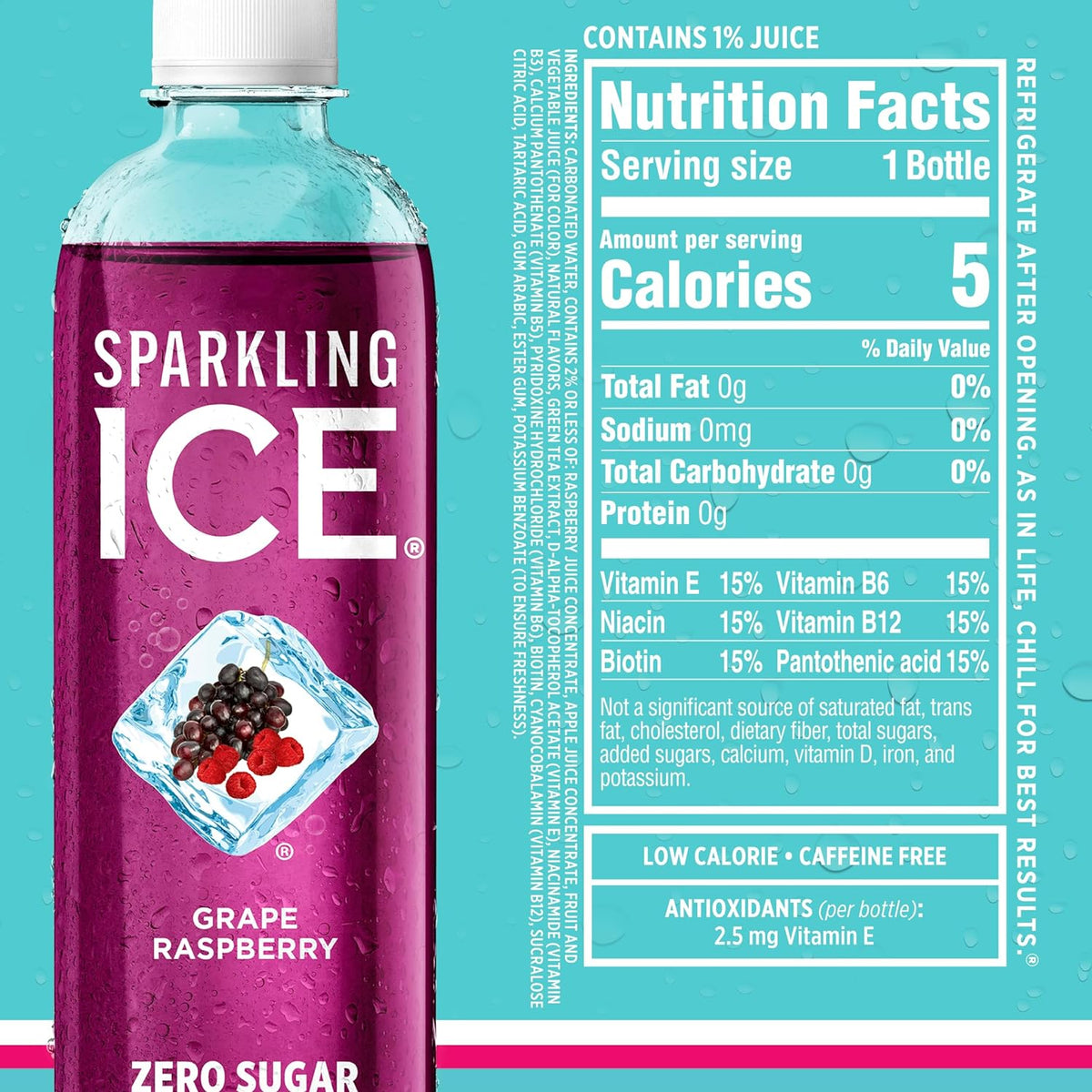 Sparkling Ice 17 fl oz sparkling water bottles