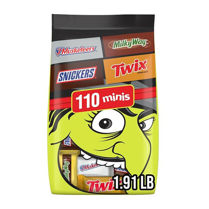 Mars Halloween chocolate candy variety pack 110 count