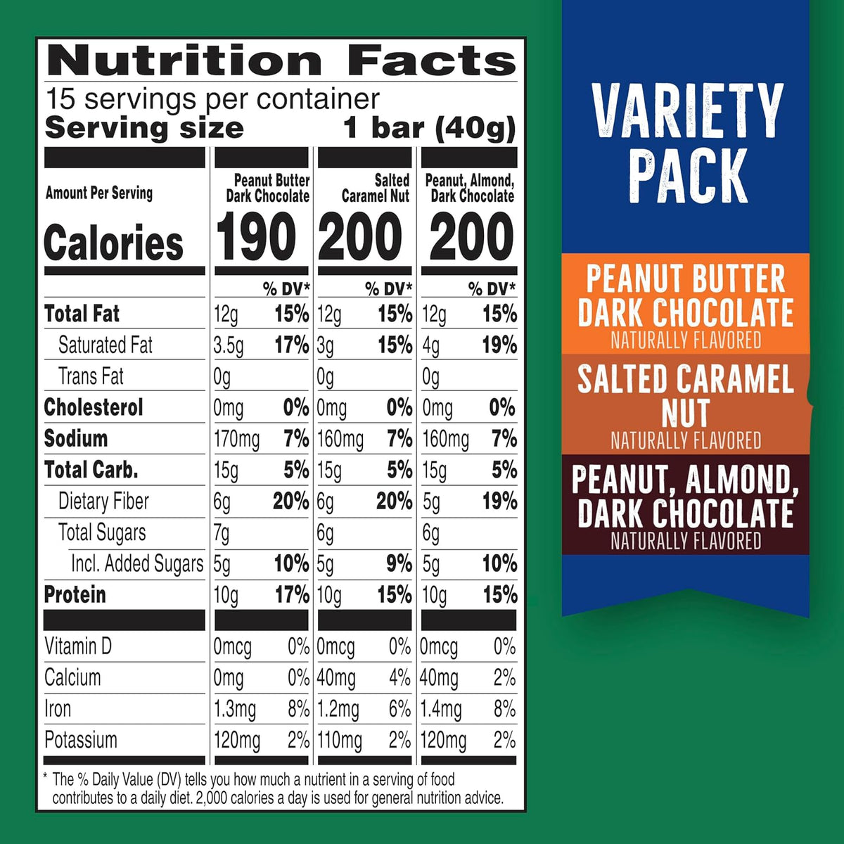 Nature Valley protein bars in peanut and chocolate flavors