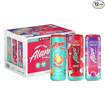 Alani Nu variety pack sugar free energy drinks 12 cans
