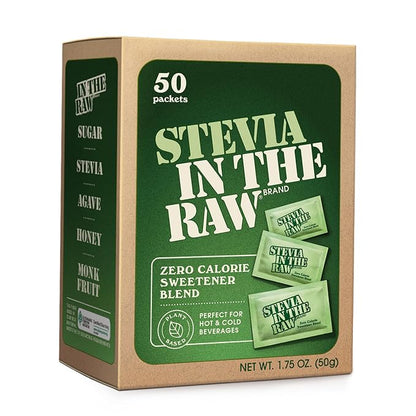 Stevia In The Raw sweetener packets 50 count box