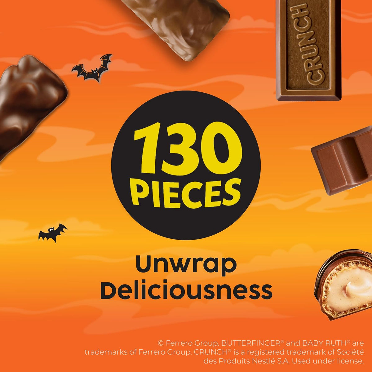 Halloween candy bowl variety pack with chocolate favorites