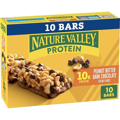 Nature Valley peanut butter dark chocolate protein granola bars, 10 count