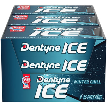 Dentyne Ice Winter Chill chewing gum pieces