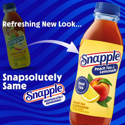 Snapple Peach Tea and Lemonade real tea drink