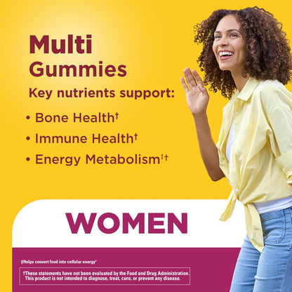 Nature Made gummy vitamins with key nutrients for women
