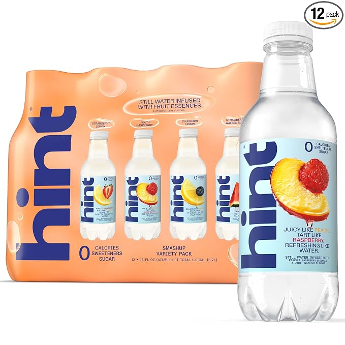 Hint Smashup Variety zero sugar flavored water 12-pack