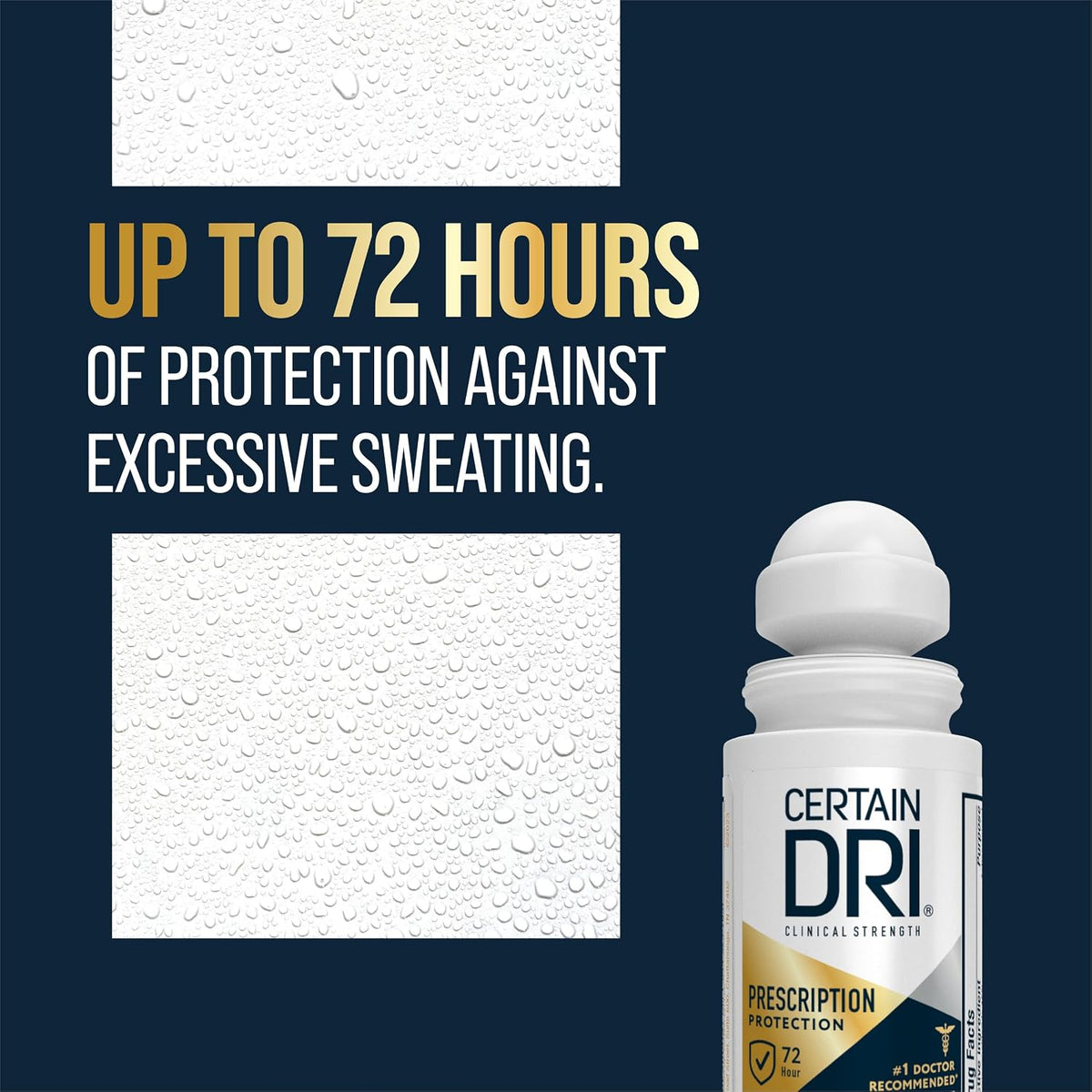 Certain Dri Rx Strength roll-on with 15% aluminum chloride