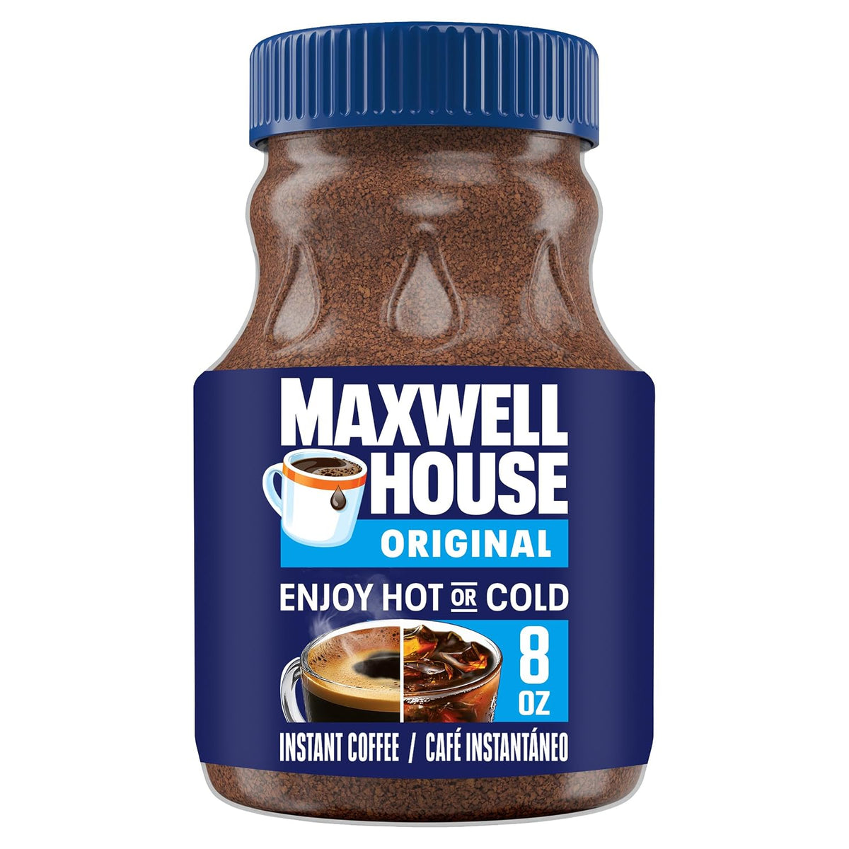 Maxwell House instant coffee jar front label