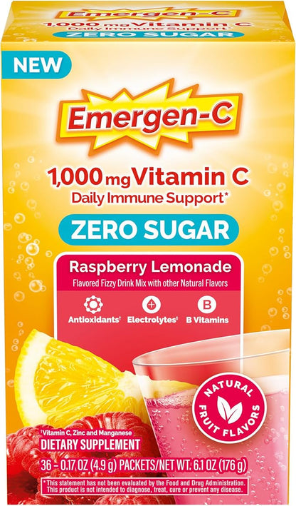 Emergen-C Vitamin C raspberry lemonade 36 packets