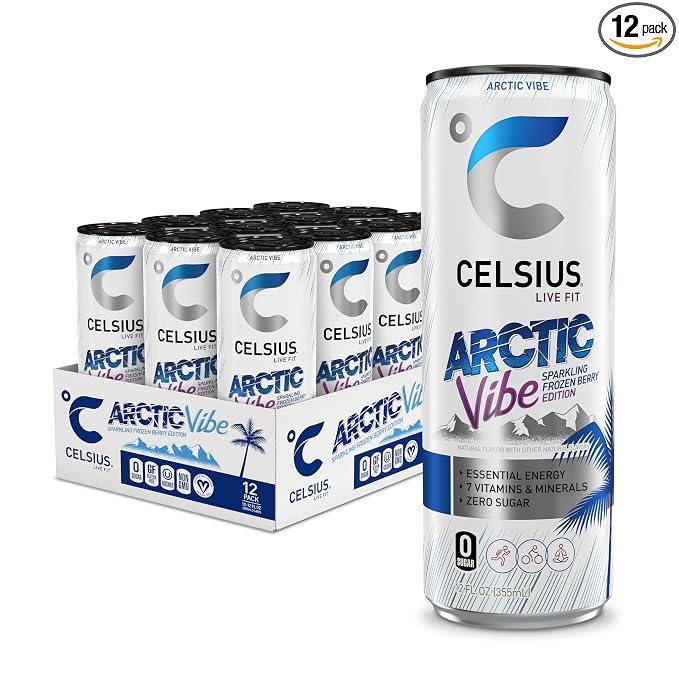 CELSIUS Arctic Vibe Sparkling Frozen Berry 12-pack