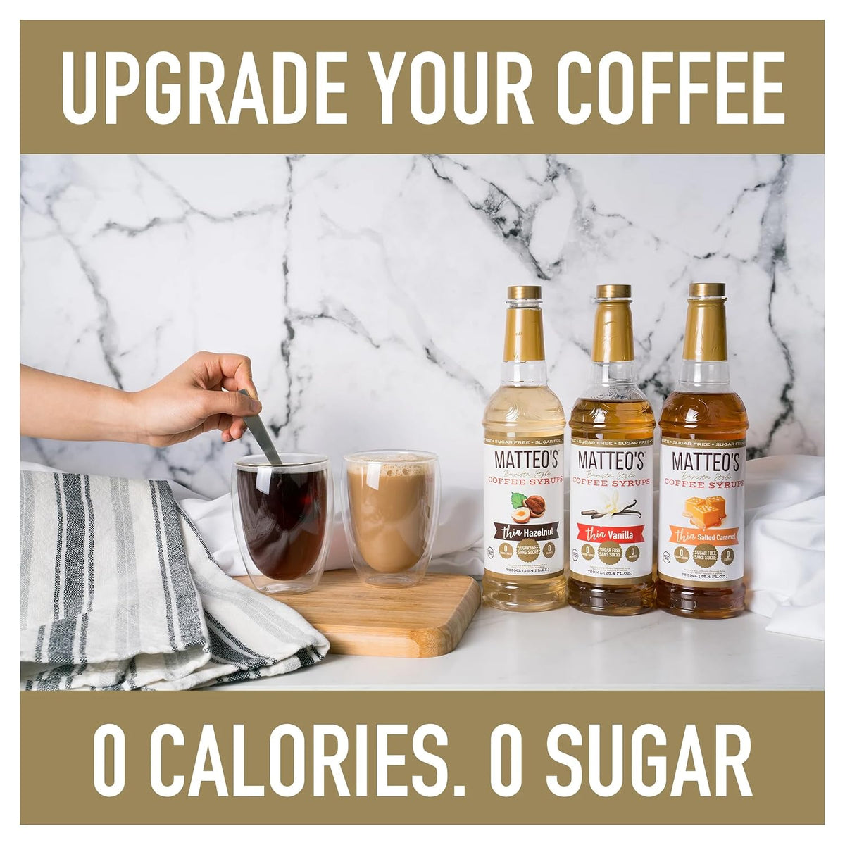 Matteo's caramel syrup bottle 1-pack