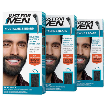 Just for Men beard dye box in Black M-55 shade