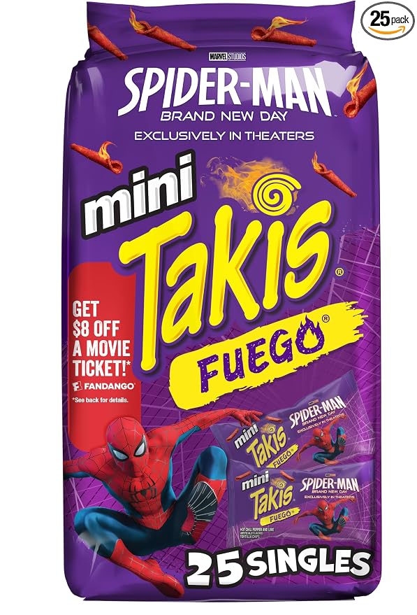 Takis Fuego mini rolled tortilla chips multipack box
