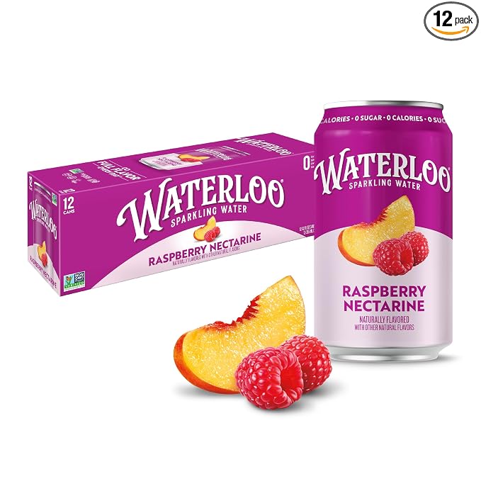 Waterloo Raspberry Nectarine sparkling water 12 pack
