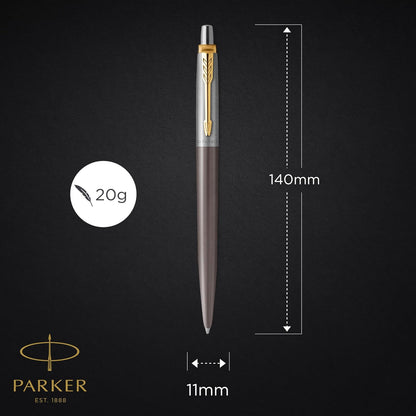 Parker stainless steel barrel ballpoint pen