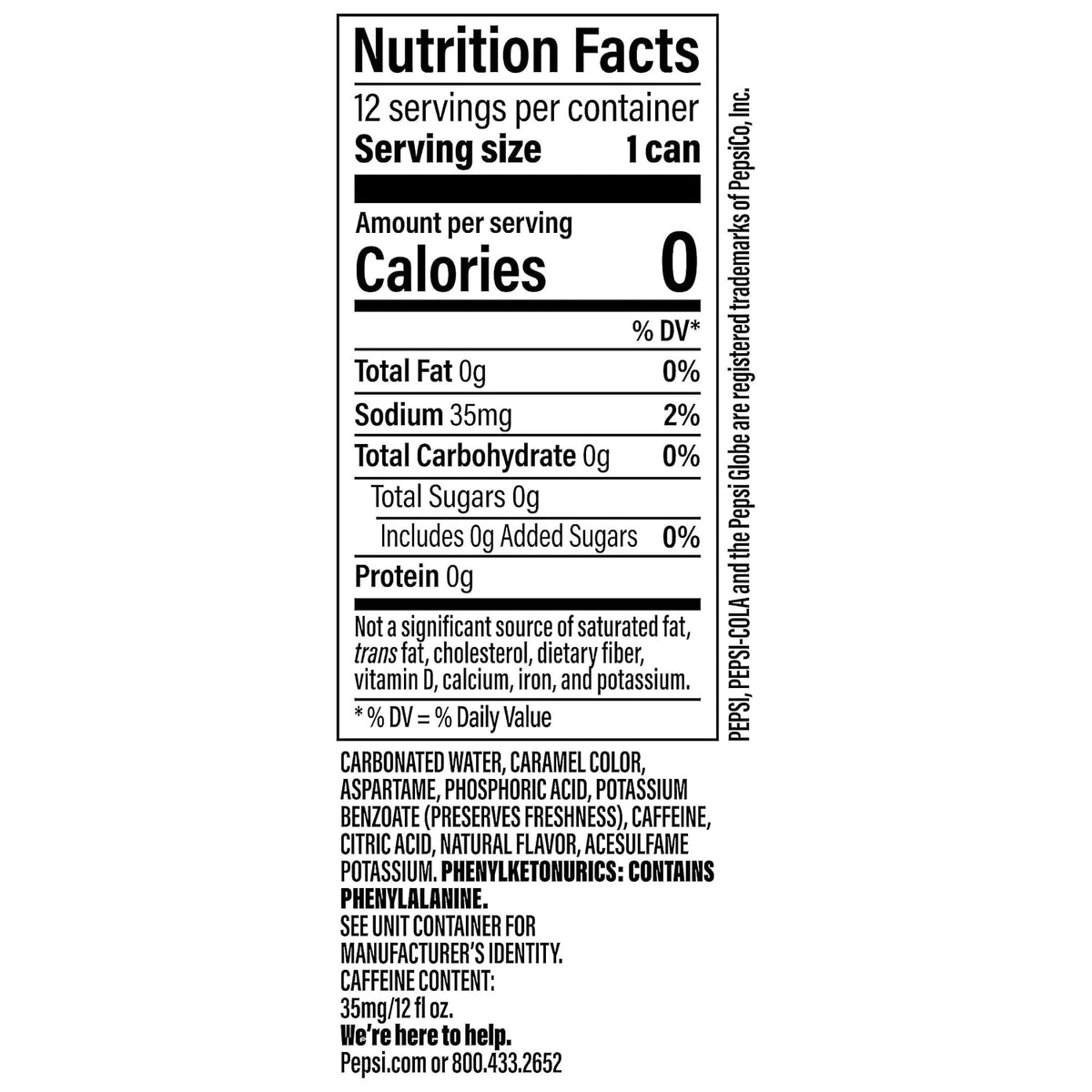 Diet Pepsi 12-pack canned soft drink