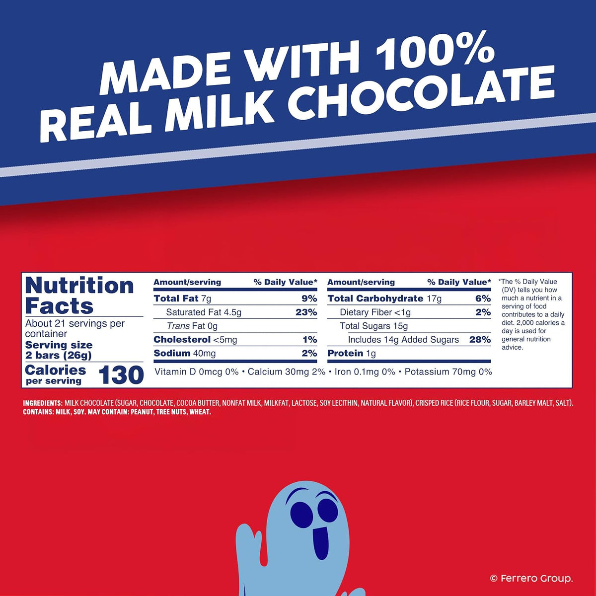 Crispy milk chocolate CRUNCH mini candy bars