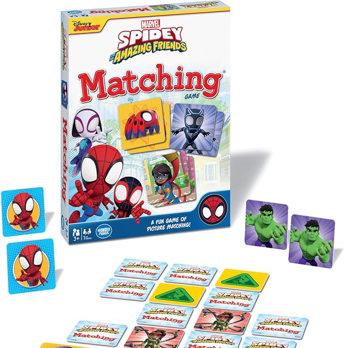 Wonder Forge Marvel Spidey matching game for kids ages 3 and up