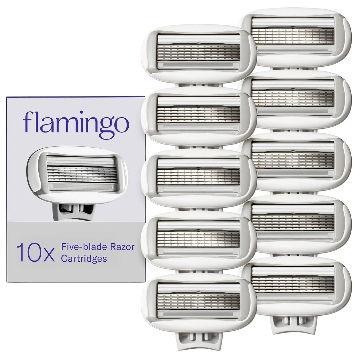 Flamingo 5 blade razor cartridge refill pack