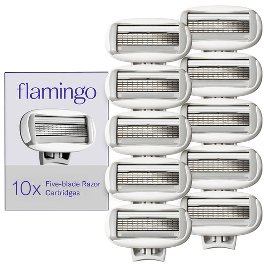 Flamingo 5 blade razor cartridge refill pack