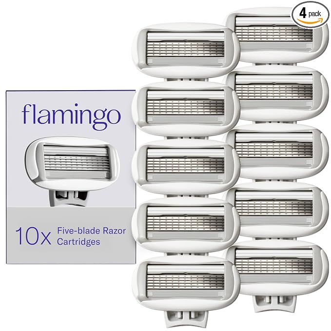 Flamingo women's razor blade refill cartridges 10 count