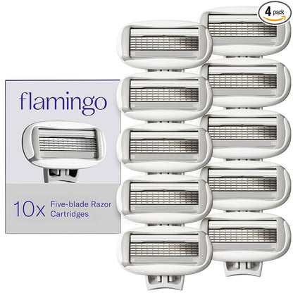 Flamingo women's razor blade refill cartridges 10 count