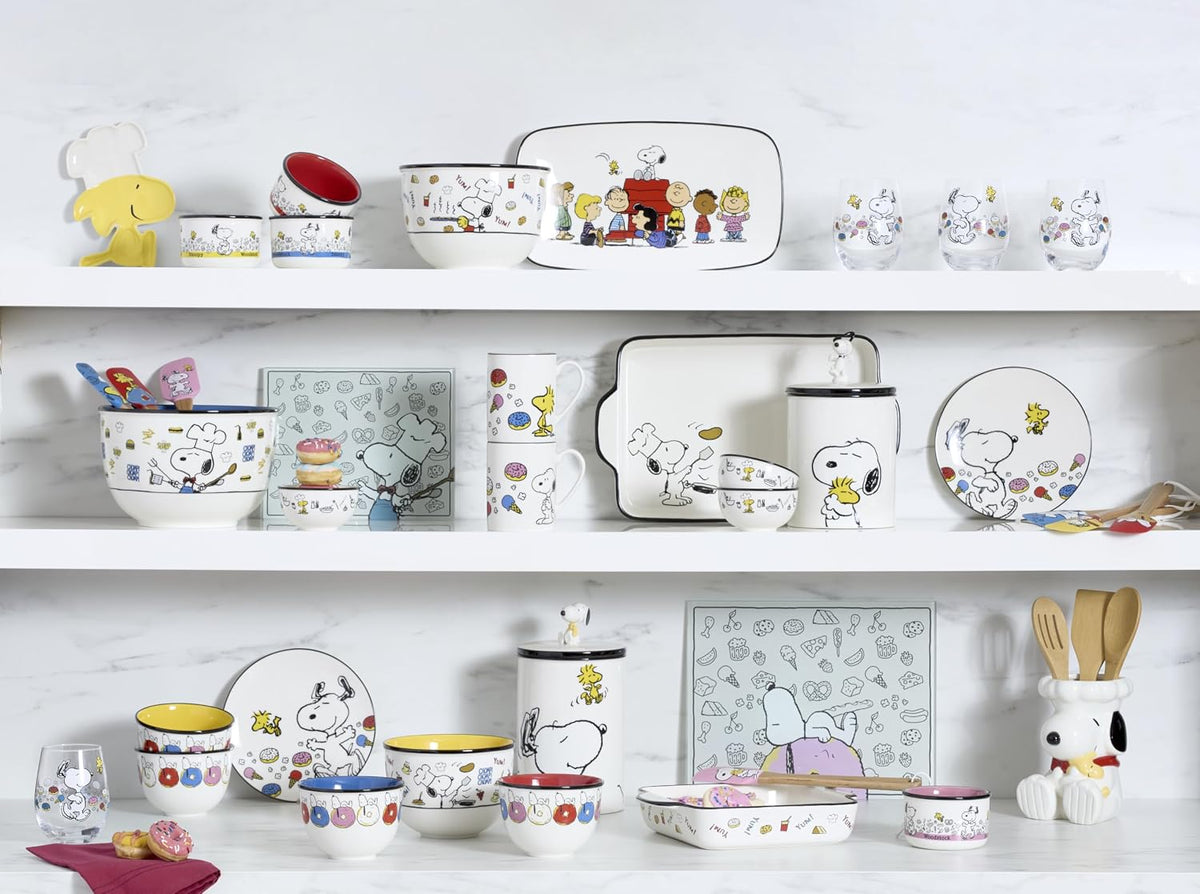 Whimsical Peanuts serving tray for entertaining