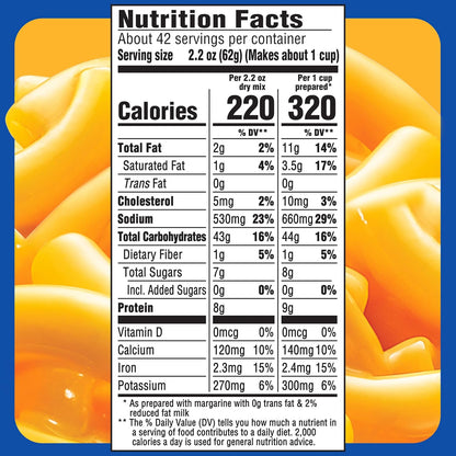 Kraft macaroni and cheese pantry meal boxes