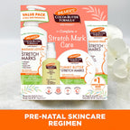 Four piece Palmer's pregnancy skin care kit with cocoa butter