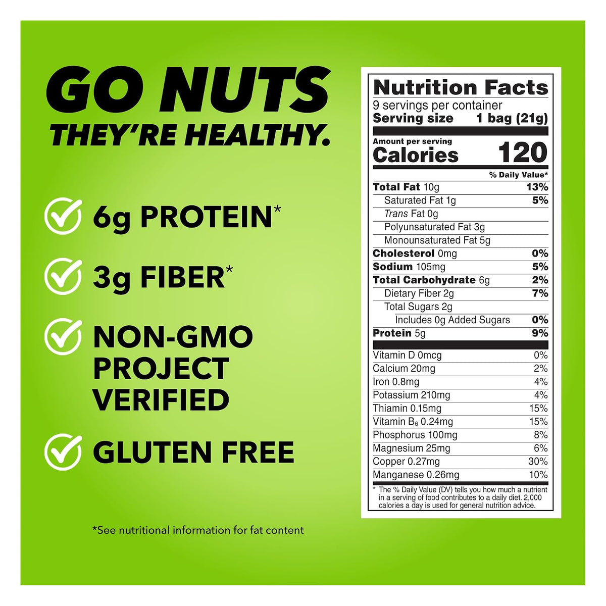 Roasted and salted no-shell pistachios snack packaging