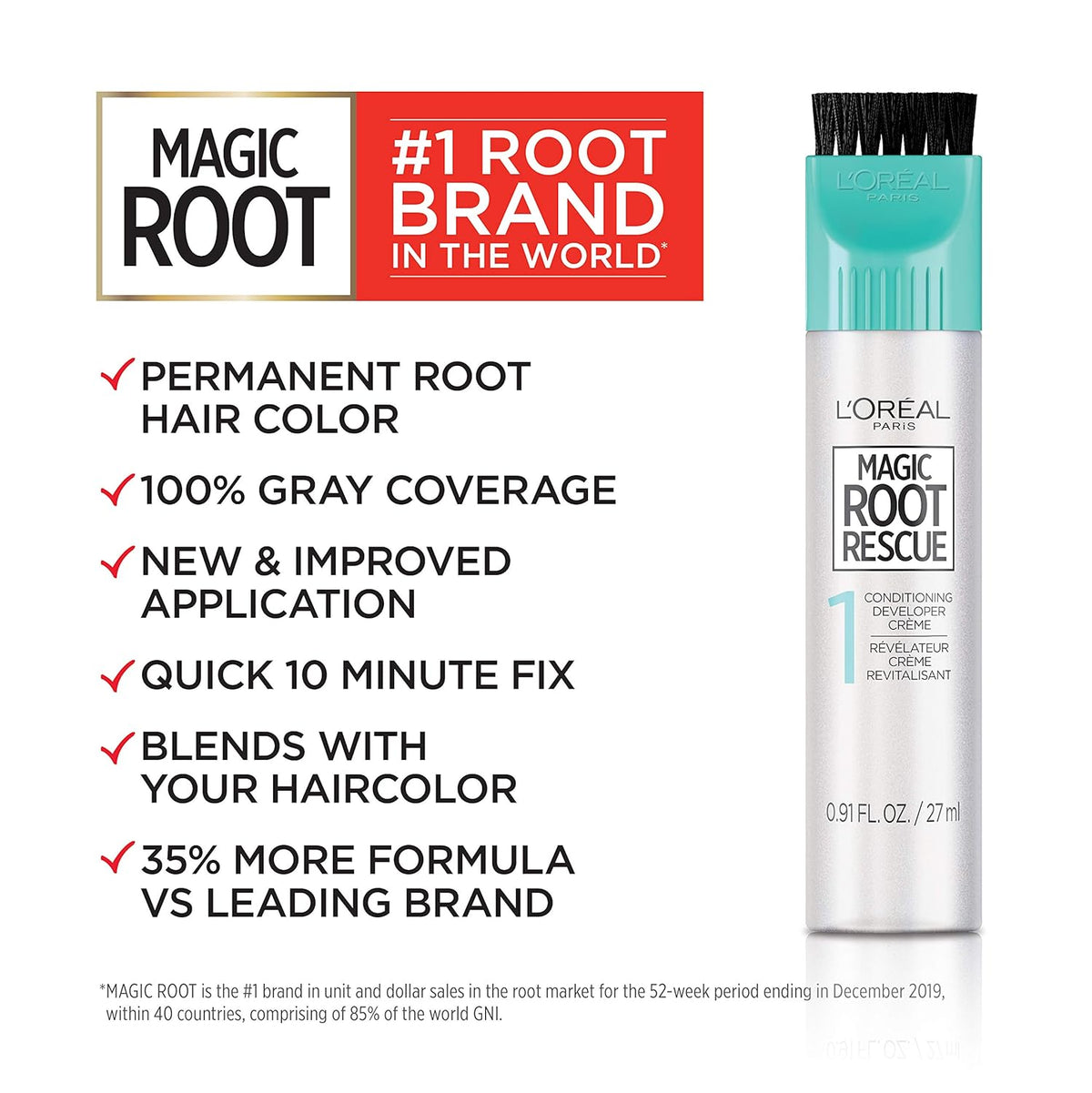 L'Oreal Paris gray coverage hair color box