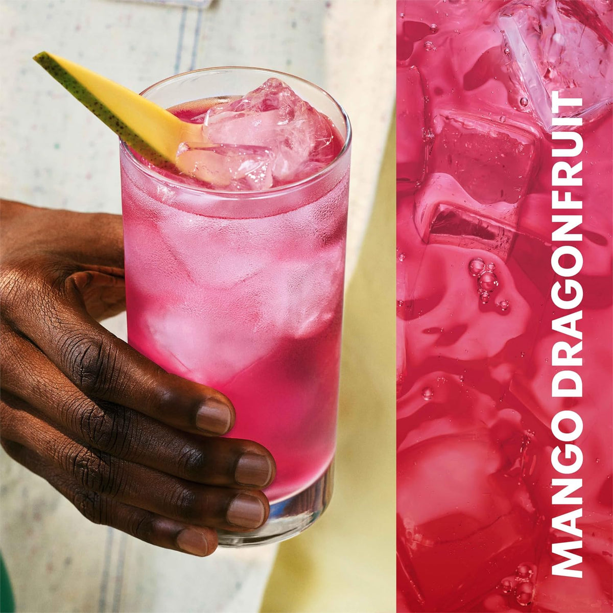 Mango dragonfruit concentrate for lemonade or sparkling water