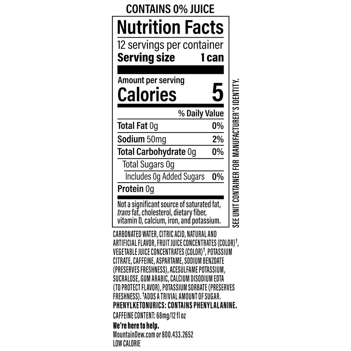 Baja Cabo Citrus Zero Sugar 12 fl oz can pack
