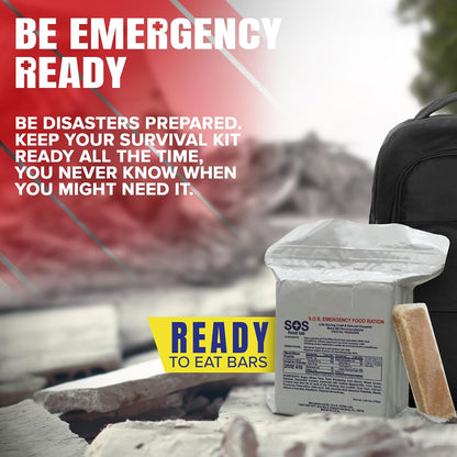 SOS ready-to-eat food rations with five-year shelf life