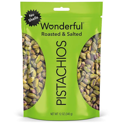 Wonderful Pistachios No Shells roasted salted 12 oz bag