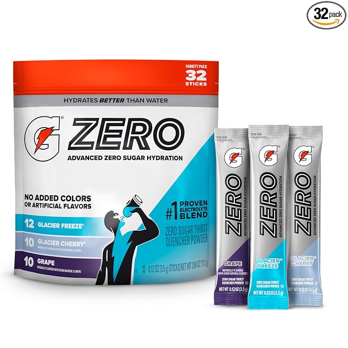 Gatorade Zero Sugar Powder 3 flavor variety pack